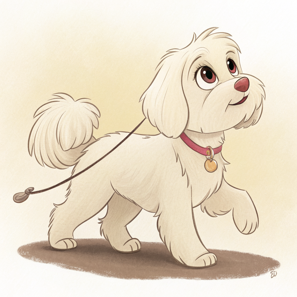 Angel — Lil Dev's loyal dog companion