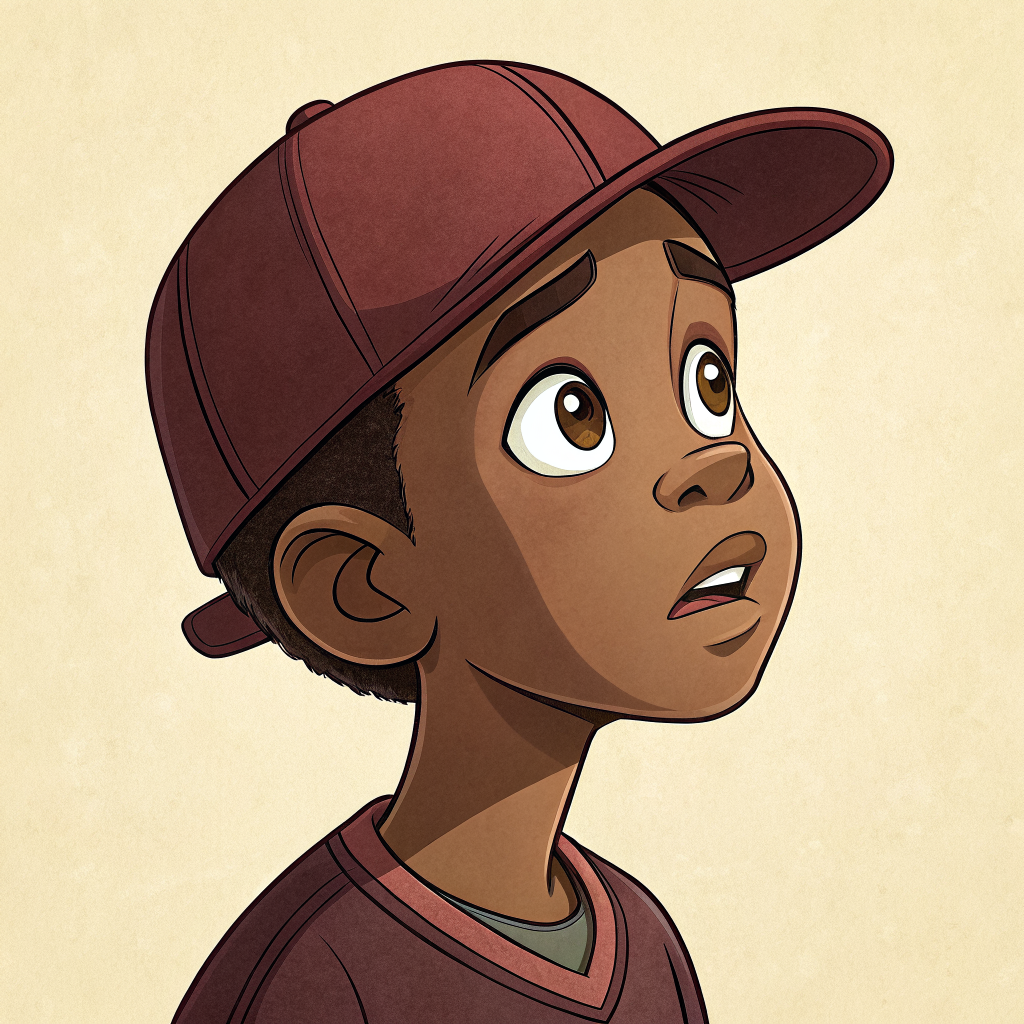 Lil Dev looking curious and inquisitive — character from Lil Dev World